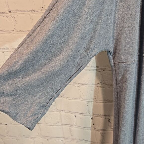 J.jill Tranquility Fleece Top In Blue Size XL - Picture 4 of 9